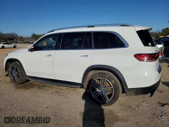 2020 Mercedes-Benz GLS 450 with VIN 4JGFF5KE2LA130256, listed as a Copart auction lot 47644455 with 91,785 mi miles and Salvage title. Bid and sale history available at DreamBid. Image 2.