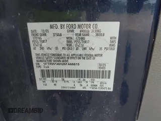 2006 Ford F-150 XLT with VIN 1FTRW14W26FA66615, listed as a IAAI auction lot 40617019 with Not provided miles and . Bid and sale history available at DreamBid. Image 9.