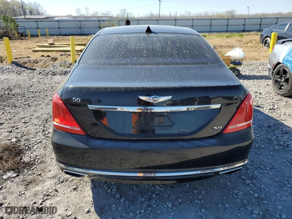 2017 Genesis G90 5.0L Ultimate with VIN KMHG54JH2HU025932, listed as a Copart auction lot 49902445 with 130,185 mi miles and Clean Title. Bid and sale history available at carsss.com. Image 6.