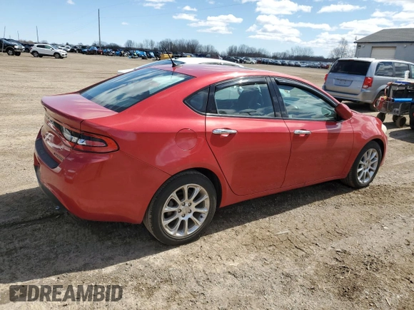 2013 Dodge Dart Limited with VIN 1C3CDFCA5DD293163, listed as a Copart auction lot 51969175 with 116,810 mi miles and Clean Title. Bid and sale history available at DreamBid. Image 3.