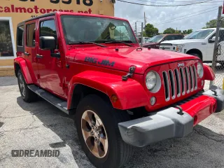 2016 Jeep Wrangler Unlimited Sahara z VIN 1C4BJWEG4GL180915, wystawiony jako Copart lot #61054925 z przebiegiem 222 532 mil mil oraz Czysty tytuł • Clean title. Historia ofert i sprzedaży dostępna na DreamBid. Obrazek 1.