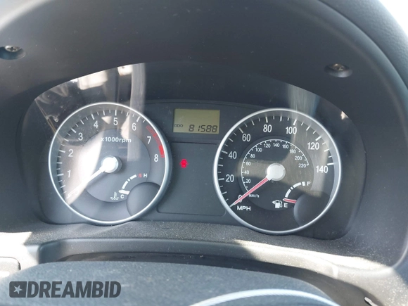 2007 Hyundai Accent GLS with VIN KMHCN46C57U087156, listed as a IAAI auction lot 42151298 with 81,588 mi miles. Bid and sale history available at carsss.com. Image 7.