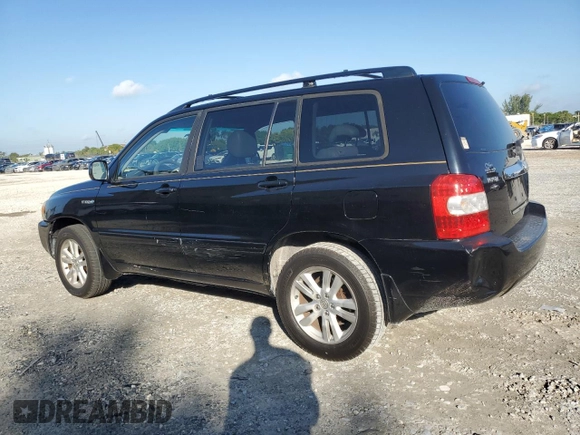 2007 Toyota Highlander Hybrid with VIN JTEGW21AX70019967, listed as a Copart auction lot 87273784 with 122,837 mi miles and Salvage Title. Bid and sale history available at carsss.com. Image 2.