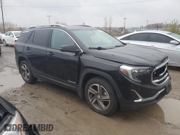 2018 GMC Terrain SLT with VIN 3GKALVEV7JL357813, listed as a Copart auction lot 80859704 with 97,437 mi miles and Salvage Title. Bid and sale history available at carsss.com. Image 4.