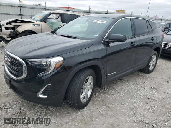 2018 GMC Terrain SLE with VIN 3GKALMEV7JL386710, listed as a Copart auction lot 50575765 with 79,272 mi miles and Salvage Title. Bid and sale history available at carsss.com. Image 1.