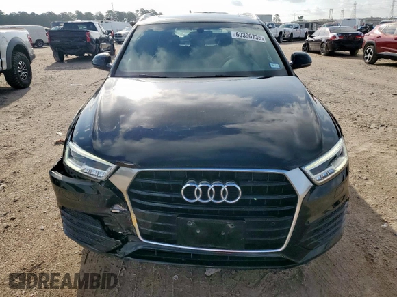 2018 Audi Q3 Premium Plus with VIN WA1HCCFS9JR009064, listed as a Copart auction lot 60396735 with 72,260 mi miles and Salvage title. Bid and sale history available at DreamBid. Image 5.