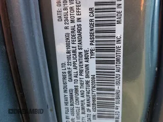 2000 Subaru Legacy Outback with VIN 4S3BH6657Y7620094, listed as a Copart auction lot 48182655 with 296,942 mi miles and Salvage title. Bid and sale history available at DreamBid. Image 13.