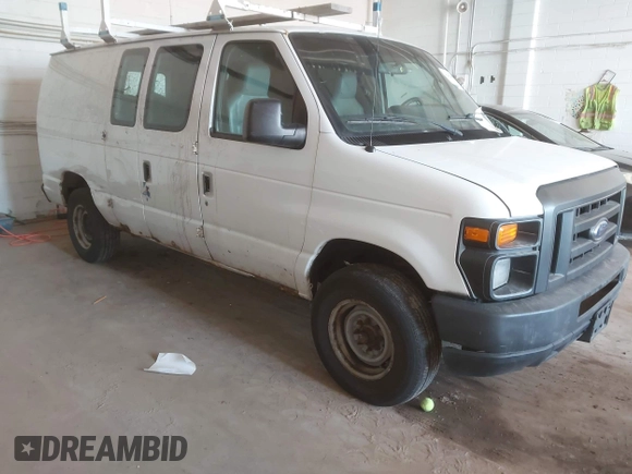 2011 Ford Econoline Cargo Commercial with VIN 1FTNE2EW9BDB11058, listed as a IAAI auction lot 42202069 with 282,179 mi miles. Bid and sale history available at carsss.com. Image 1.