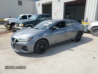 2020 Nissan Maxima SR with VIN 1N4AA6EV2LC379097, listed as a Copart auction lot 58047325 with 76,387 mi miles and Salvage title. Bid and sale history available at DreamBid. Image 1.