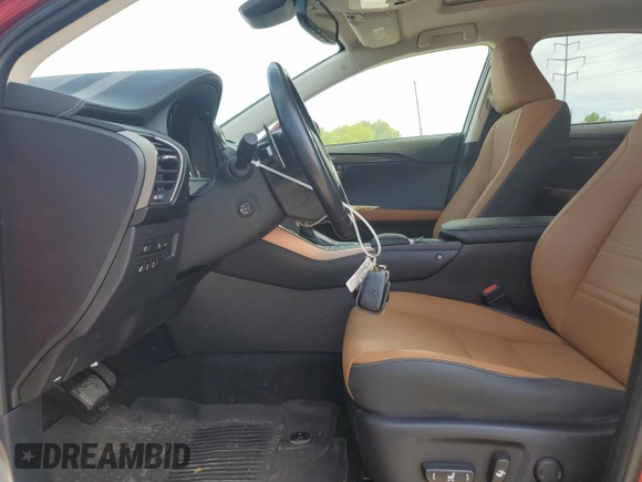 2021 Lexus NX 300 with VIN JTJGARDZ8M5022360, listed as a Copart auction lot 57260045 with 35,461 mi miles and Salvage title. Bid and sale history available at DreamBid. Image 7.