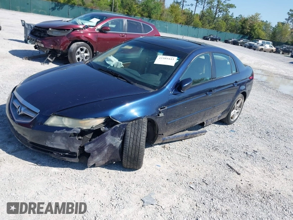 2004 Acura TL with VIN 19UUA66254A034396, listed as a IAAI auction lot 41989443 with 217,295 mi miles. Bid and sale history available at carsss.com. Image 2.