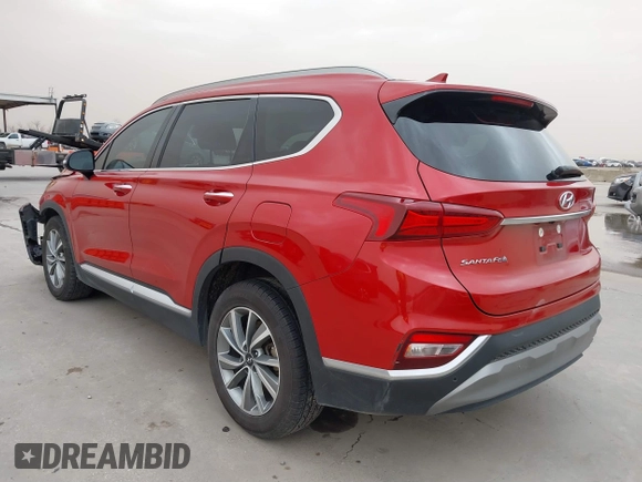 2019 Hyundai Santa Fe Limited with VIN 5NMS53AD2KH110435, listed as a IAAI auction lot 41712962 with 76,589 mi miles. Bid and sale history available at carsss.com. Image 3.