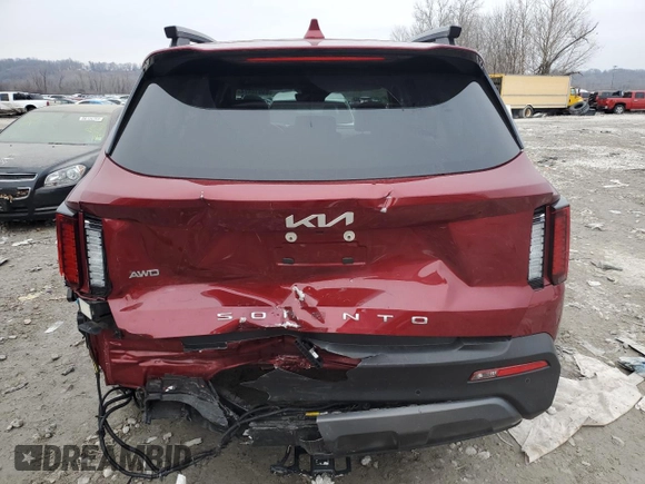 2022 Kia Sorento X-Line S with VIN 5XYRLDLC1NG096248, listed as a Copart auction lot 85910474 with 75,526 mi miles and Salvage Title. Bid and sale history available at DreamBid. Image 6.