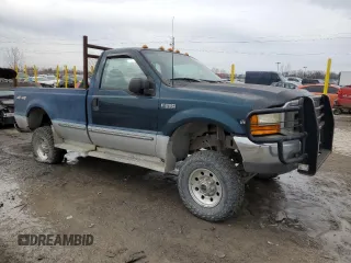 1999 Ford F-250 with VIN 1FTNF21S8XEA67992, listed as a Copart auction lot 44249795 with 157,528 mi miles and Salvage title. Bid and sale history available at DreamBid. Image 4.