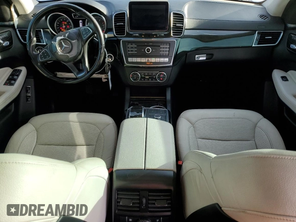 2017 Mercedes-Benz GLS 550 with VIN 4JGDF7DE1HA874776, listed as a Copart auction lot 43301714 with 97,583 mi miles and . Bid and sale history available at DreamBid. Image 8.