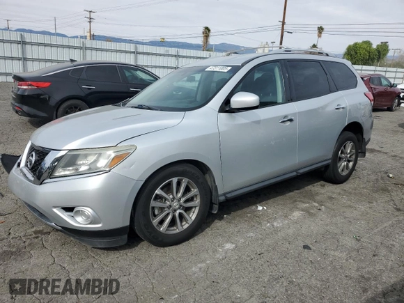 2015 Nissan Pathfinder SV with VIN 5N1AR2MN2FC723766, listed as a Copart auction lot 47311005 with 119,360 mi miles and Salvage title. Bid and sale history available at DreamBid. Image 1.