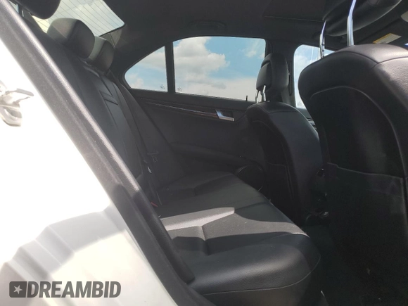 2012 Mercedes-Benz C 300 Sport with VIN WDDGF8BB9CA704373, listed as a Copart auction lot 63184325 with 86,497 mi miles and Salvage title. Bid and sale history available at DreamBid. Image 10.