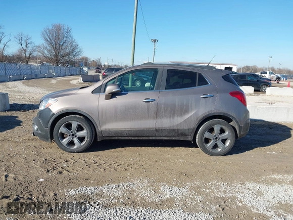2014 Buick Encore Convenience with VIN KL4CJBSB5EB742534, listed as a IAAI auction lot 41655547 with 63,199 mi miles and . Bid and sale history available at DreamBid. Image 14.
