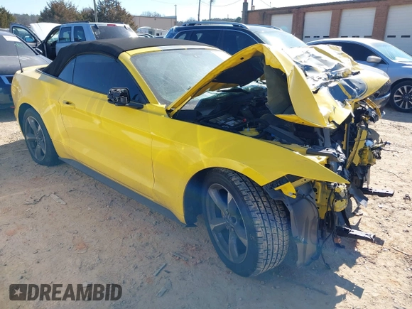 2015 Ford Mustang V6 with VIN 1FATP8EM8F5373825, listed as a IAAI auction lot 41649357 with 67,874 mi miles and . Bid and sale history available at DreamBid. Image 1.