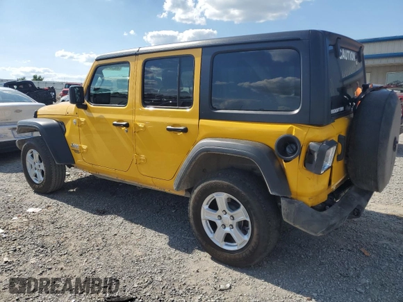2021 Jeep Wrangler Unlimited Sport with VIN 1C4HJXKN4MW606809, listed as a Copart auction lot 56288484 with 59,561 mi miles and Salvage title. Bid and sale history available at DreamBid. Image 3.