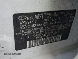 2018 Hyundai Elantra with VIN KMHH35LEXJU011835, listed as a Copart auction lot 81150394 with 128,117 mi miles and Salvage Title. Bid and sale history available at DreamBid. Image 14.