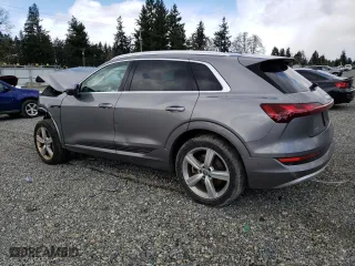 2019 Audi e-tron Premium Plus with VIN WA1LABGEXKB020958, listed as a Copart auction lot 49208953 with 19,385 mi miles. Bid and sale history available at carsss.com. Image 2.