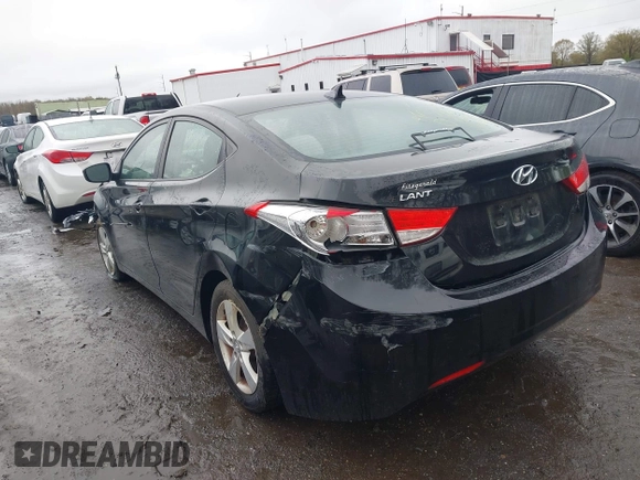 2011 Hyundai Elantra GLS with VIN 5NPDH4AE4BH005249, listed as a IAAI auction lot 41947649 with 121,687 mi miles. Bid and sale history available at carsss.com. Image 3.