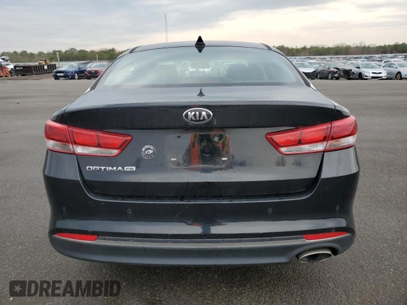 2017 Kia Optima LX with VIN 5XXGT4L39HG138715, listed as a Copart auction lot 53119475 with 44,936 mi miles and Salvage Title. Bid and sale history available at carsss.com. Image 6.