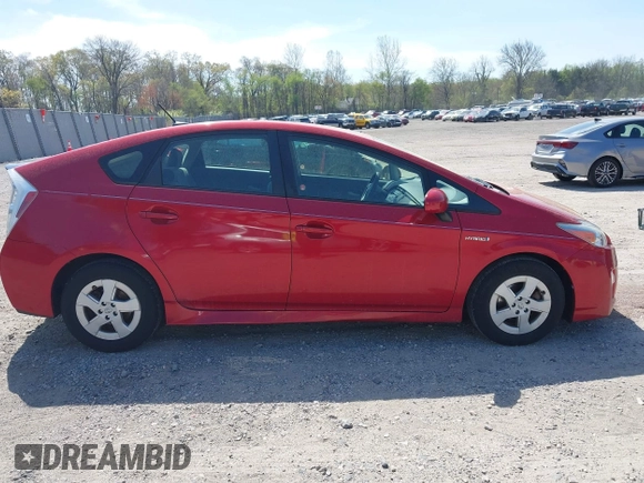 2011 Toyota Prius I with VIN JTDKN3DU2B5346291, listed as a IAAI auction lot 42088192 with 257,288 mi miles. Bid and sale history available at carsss.com. Image 14.