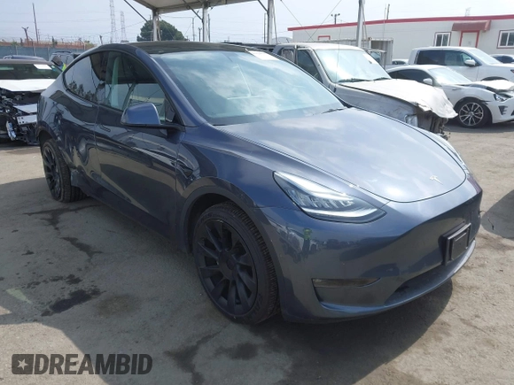 2022 Tesla Model Y Long Range z VIN 7SAYGDEE6NF364994, wystawiony jako IAAI lot #42322587 z przebiegiem 41 572 mil mil oraz . Historia ofert i sprzedaży dostępna na DreamBid. Obrazek 1.
