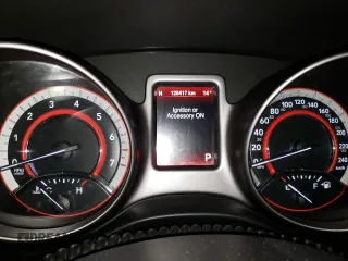 2015 Dodge Journey Crossroad z VIN 3C4PDDGGXFT519212, wystawiony jako Copart lot #46250663 z przebiegiem 128 417 mil mil oraz Szkoda całkowita • Salvage title. Historia ofert i sprzedaży dostępna na DreamBid. Obrazek 9.