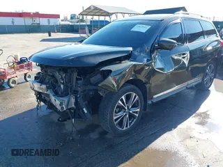 2017 Nissan Pathfinder SL with VIN 5N1DR2MM8HC672040, listed as a IAAI auction lot 41853921 with 168,877 mi miles. Bid and sale history available at carsss.com. Image 6.