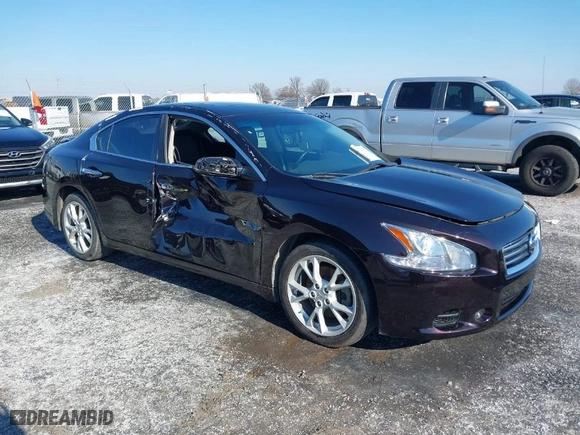 2013 Nissan Maxima 3.5 S with VIN 1N4AA5AP6DC818420, listed as a IAAI auction lot 41261201 with 86,330 mi miles. Bid and sale history available at carsss.com. Image 1.