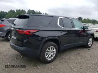 2023 Chevrolet Traverse LS with VIN 1GNEVFKW6PJ182195, listed as a Copart auction lot 66837634 with 26,560 mi miles and Salvage Title. Bid and sale history available at carsss.com. Image 3.
