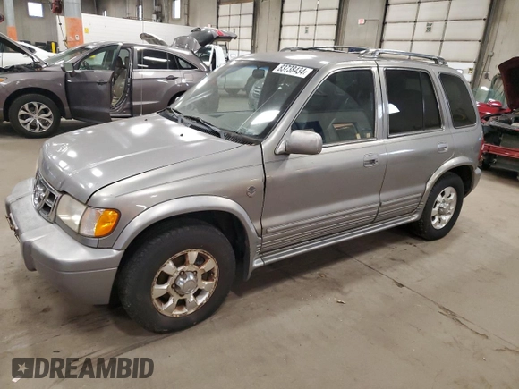2001 Kia Sportage with VIN KNDJA723615043568, listed as a Copart auction lot 83738434 with 113,739 mi miles and Clean Title. Bid and sale history available at carsss.com. Image 1.