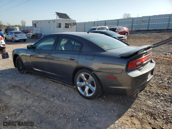 2013 Dodge Charger SXT Plus with VIN 2C3CDXHGXDH655123, listed as a Copart auction lot 52442665 with 116,093 mi miles and Salvage Title. Bid and sale history available at carsss.com. Image 2.