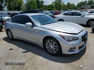 2017 Infiniti Q50 Sport with VIN JN1EV7AP1HM742295, listed as a Copart auction lot 61851655 with 69,227 mi miles and Salvage title. Bid and sale history available at DreamBid. Image 4.