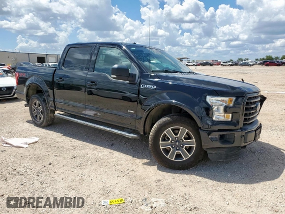 2016 Ford F-150 XLT with VIN 1FTEW1EP4GKF64457, listed as a Copart auction lot 62385065 with 95,770 mi miles and Salvage title. Bid and sale history available at DreamBid. Image 4.