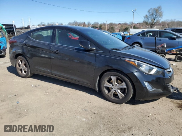 2016 Hyundai Elantra SE with VIN 5NPDH4AE0GH786343, listed as a Copart auction lot 50524945 with 100,898 mi miles and Salvage Title. Bid and sale history available at carsss.com. Image 4.