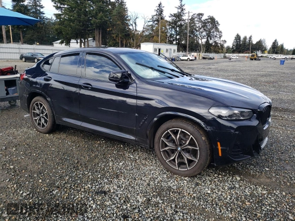 2024 BMW X4 M40i with VIN 5UX43DT07R9W67330, listed as a Copart auction lot 78283054 with 0 mi miles and Salvage Title. Bid and sale history available at carsss.com. Image 4.