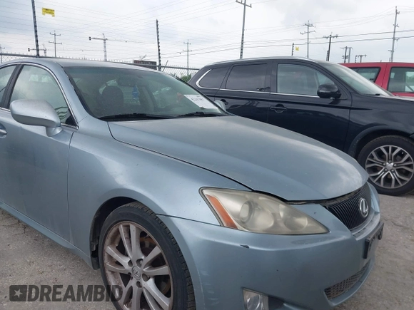 2007 Lexus IS with VIN JTHBK262175046682, listed as a IAAI auction lot 42167067 with 253,224 mi miles. Bid and sale history available at carsss.com. Image 6.