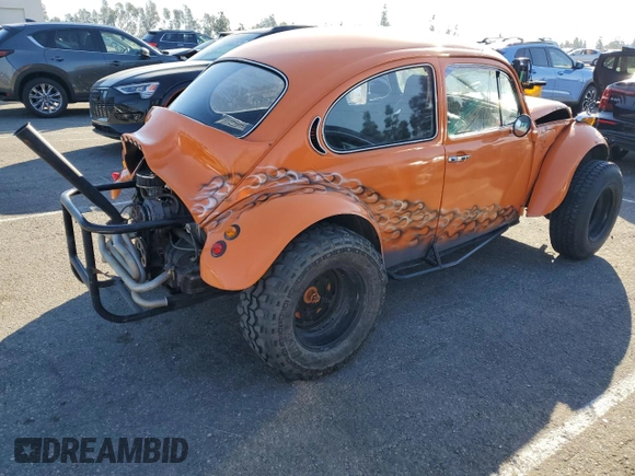 1971 Volkswagen Beetle with VIN 1112121729, listed as a Copart auction lot 88161105 with 16,992 mi miles and Salvage Title. Bid and sale history available at DreamBid. Image 3.