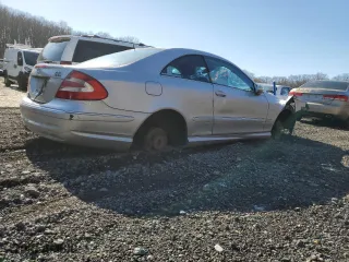 2003 Mercedes-Benz CLK-Class 5.0L with VIN WDBTJ75J73F027068, listed as a Copart auction lot 49972835 with 0 mi miles and Salvage Title. Bid and sale history available at carsss.com. Image 3.