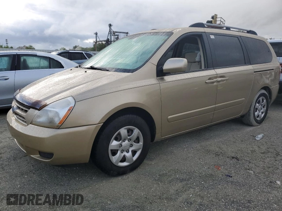 2008 Kia Sedona LX with VIN KNDMB233186251289, listed as a Copart auction lot 74317094 with 0 mi miles and Non Repairable. Bid and sale history available at carsss.com. Image 1.