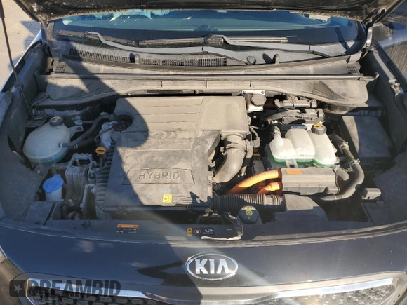 2017 Kia Niro FE with VIN KNDCB3LC5H5049319, listed as a Copart auction lot 46714525 with 50,213 mi miles and Salvage Title. Bid and sale history available at carsss.com. Image 12.