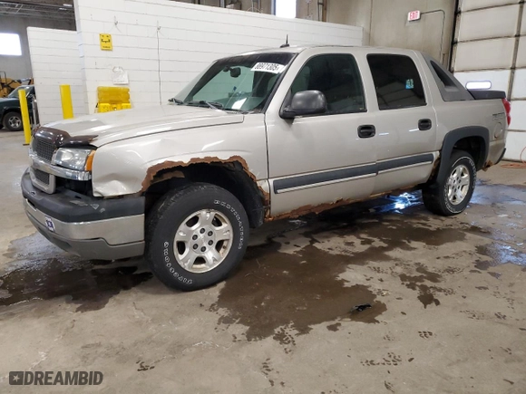 2004 Chevrolet Avalanche Z71 with VIN 3GNEK12T14G152861, listed as a Copart auction lot 88971305 with 303,552 mi miles and Clean Title. Bid and sale history available at carsss.com. Image 1.