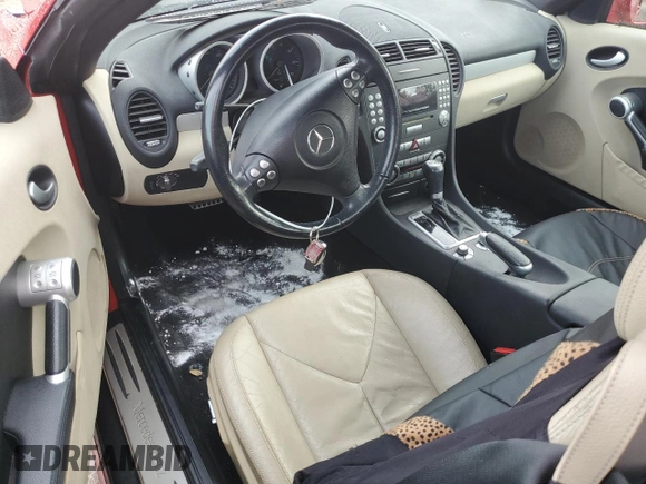 2005 Mercedes-Benz SLK-Class with VIN WDBWK56F25F037759, listed as a Copart auction lot 73994784 with 79,293 mi miles and Non Repairable. Bid and sale history available at carsss.com. Image 8.