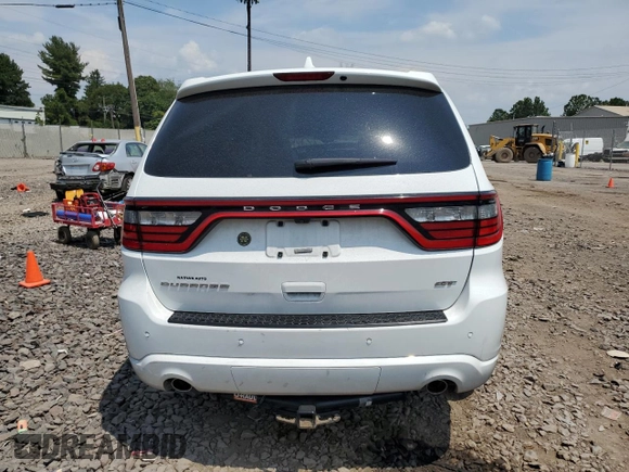 2017 Dodge Durango GT z VIN 1C4RDHDG7HC936080, wystawiony jako Copart lot #65444024 z przebiegiem Nie podano mil oraz Szkoda całkowita • Salvage title. Historia ofert i sprzedaży dostępna na DreamBid. Obrazek 6.
