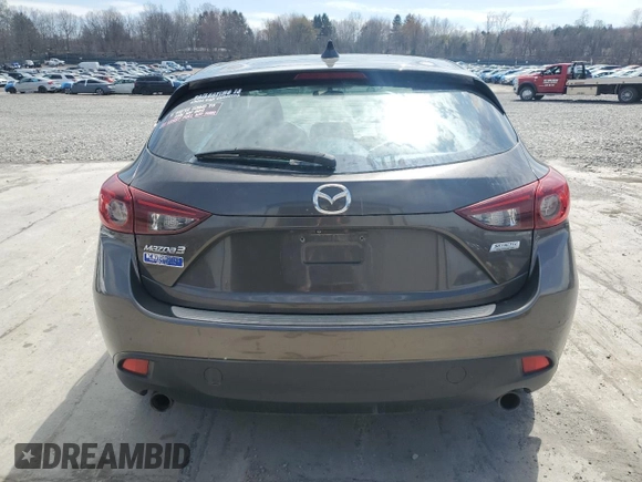 2014 Mazda 3 i Grand Touring with VIN JM1BM1M79E1142889, listed as a Copart auction lot 53263345 with 146,606 mi miles and Salvage Title. Bid and sale history available at DreamBid. Image 6.