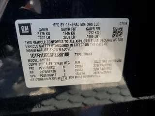 2015 GMC Sierra 1500 SLE с VIN 1GTR1UEC6FZ380108, выставлен на аукционе Copart как лот 80781274 с пробегом 163 233 миль миль и Списание • Salvage title. История ставок и продаж доступна на DreamBid. Изображение 14.